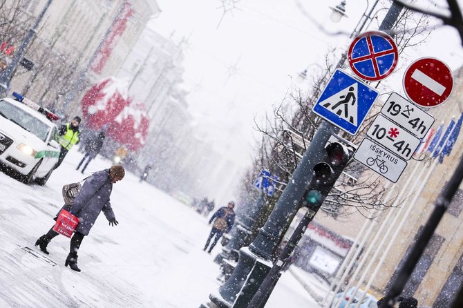 Irmanto Gelūno / 15min nuotr./Akcija „Gedimino pr. priklauso žmonėms“ vilniečių nesudomino