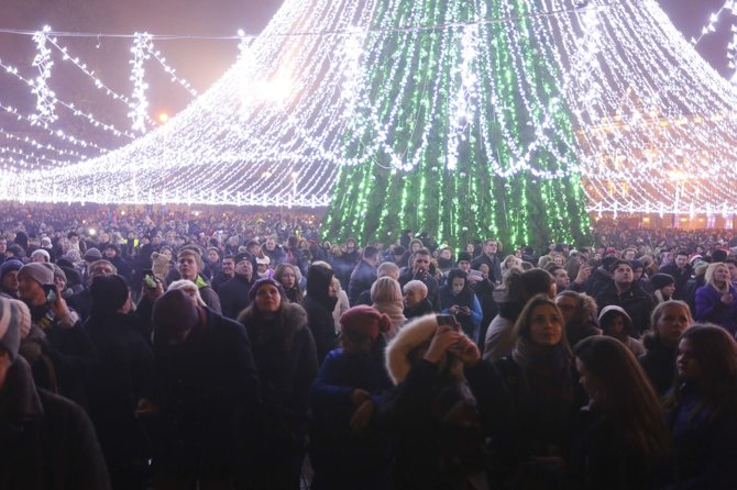 Irmanto Gelūno / 15min nuotr./Naujųjų metų sutiktuvės Vilniaus centre