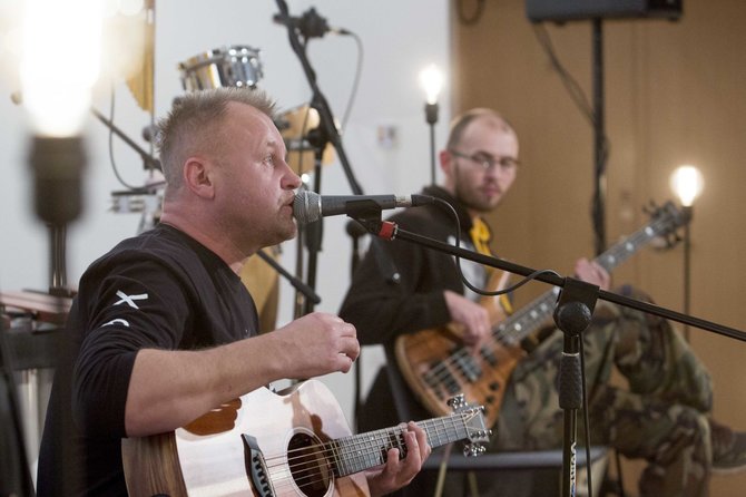 Irmanto Gelūno / 15min nuotr./Pokalbių šou „BIX istorija per muziką“ akimirka