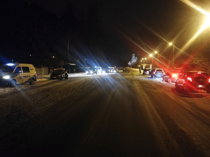 Kauno apskrities policijos nuotr./Reido akimirka