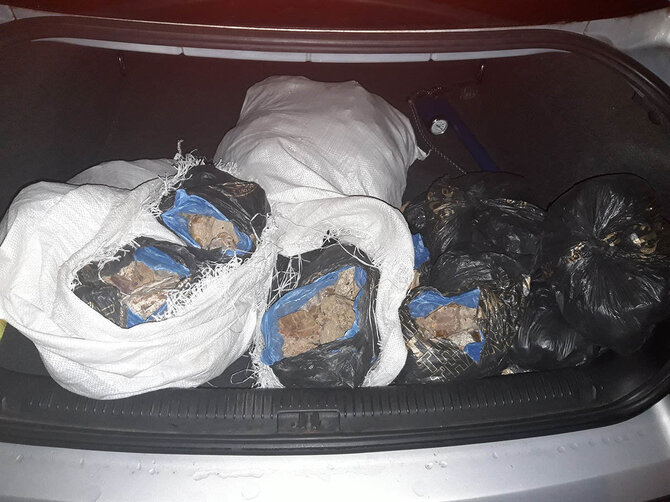 VSAT nuotr./Sulaikyta kontrabanda