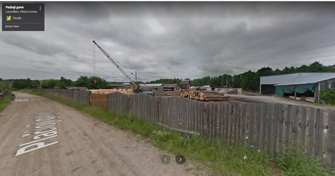  Atvaizdas iš „Google Street View“/Medžio apdirbimo įmonė Slabados kaime