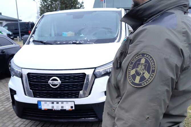 VSAT nuotr./Sulaikytas automobilis