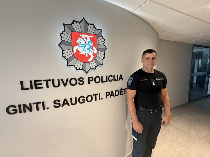 Policijos archyvo nuotr./Kupiškio r. PK viršininkas Aidas Švaikauskas