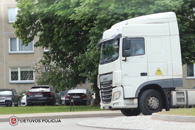 Tauragės VPK nuotr./Užfiksuotas pažeidimas