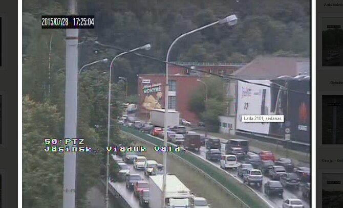 Sviesoforai.lt nuotr/Spūstis įvykio vietoje