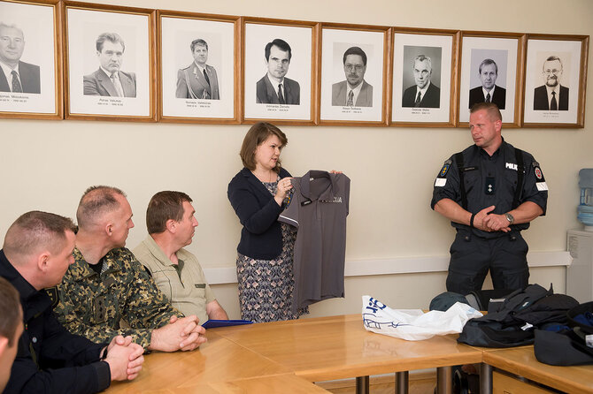 Policijos departamento nuotr./Naujo pavyzdžio uniformų pristatymas