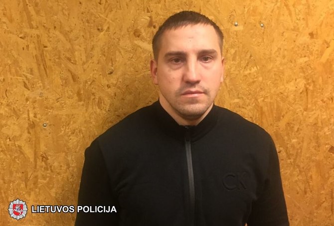 Vilniaus apskrities policijos nuotr./Sulaikytas įtariamasis