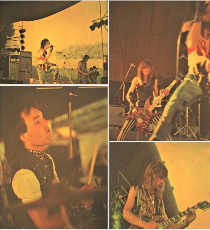 Sunkiojo roko grupė „Tigro metai“; apie 1988–1989 m. Roberto Dusevičiaus archyvas