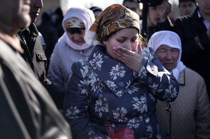 AFP/„Scanpix“ nuotr./Rešato Ametovo laidotuvės