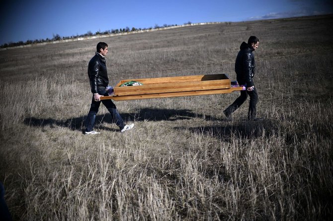 AFP/„Scanpix“ nuotr./Rešato Ametovo laidotuvės