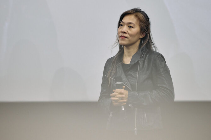 A.Solomino nuotr./ Susitikimas su filmo „Kairiarankė“ režisiere Shih-Ching Tsou