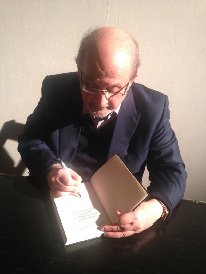Linos Ever nuotr./Salmanas Rushdie