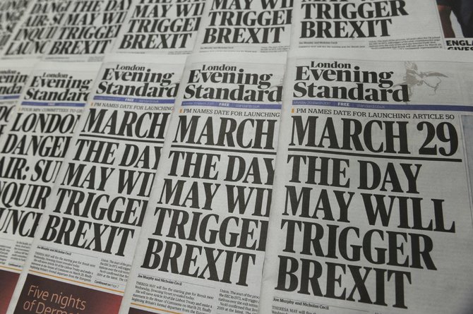 AFP/„Scanpix“ nuotr./Didžiosios Britanijos spauda rašo apie „Brexit“