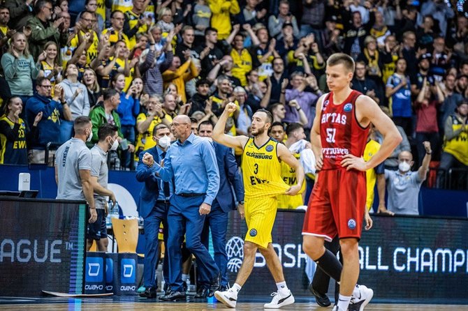 FIBA.com nuotr./„Ryto“ kapitonas Arnas Butkevičius