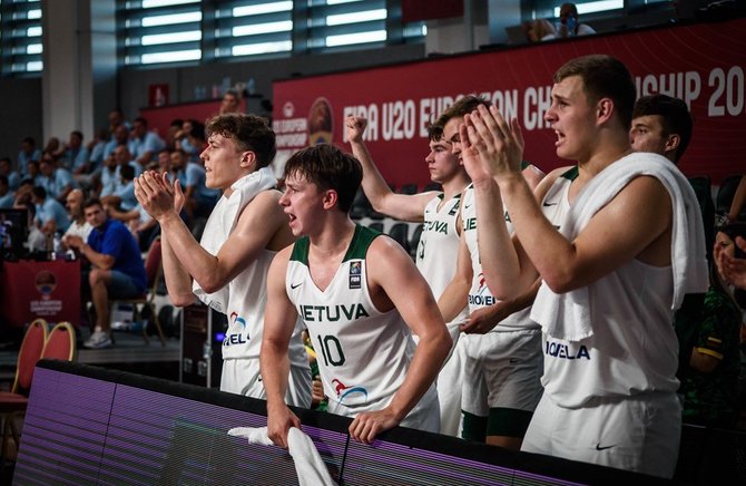 FIBA.com nuotr./Lietuvos 20-mečių krepšinio rinktinė