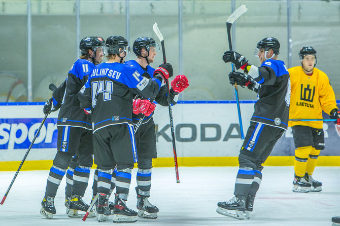 hockey.lt nuotr./Rungtynių akimirka