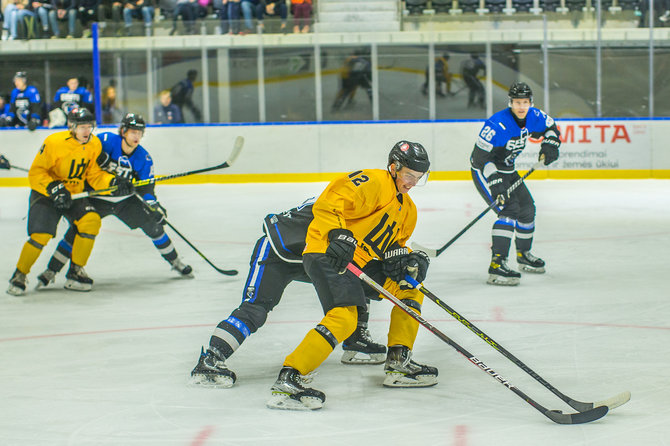 hockey.lt nuotr./Rungtynių akimirka