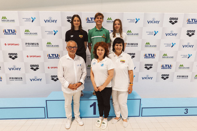 Viktorijos Makovskajos/LTU Aquatics nuotr./Šuolių į vandenį čempionato nugalėtojai