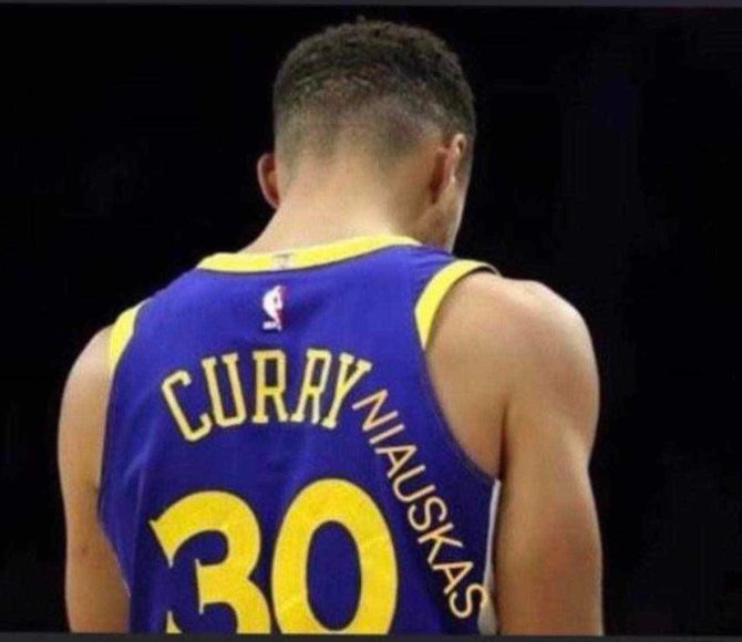 X.com nuotr./V.Kariniauską lygino su Stephenu Curry