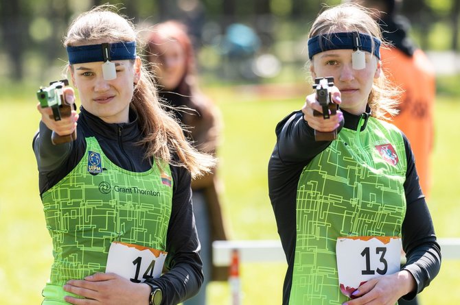 pentathlon.lt nuotr./Anastasija Kančytė ir Anastasija Chafizova