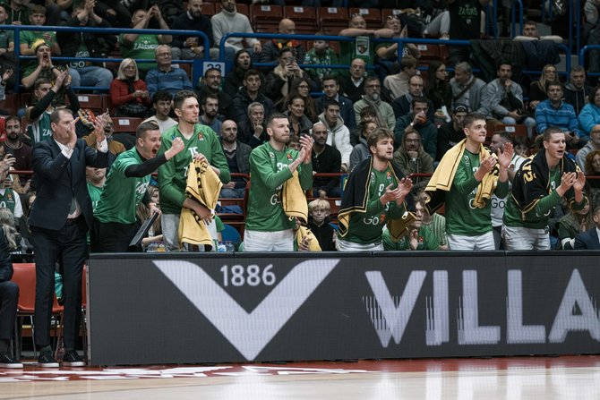 zalgiris.lt nuotr./Kauno „Žalgiris“ triumfuoja Milane