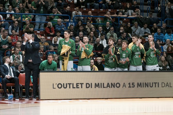 zalgiris.lt nuotr./Kauno „Žalgiris“ Milane