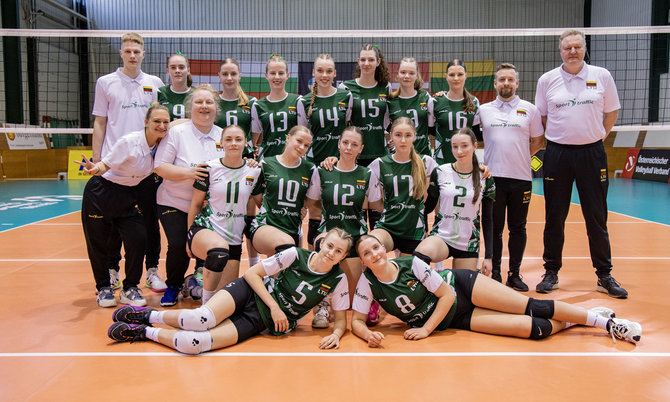 CEV nuotr./Lietuvos U18 merginų tinklinio rinktinė