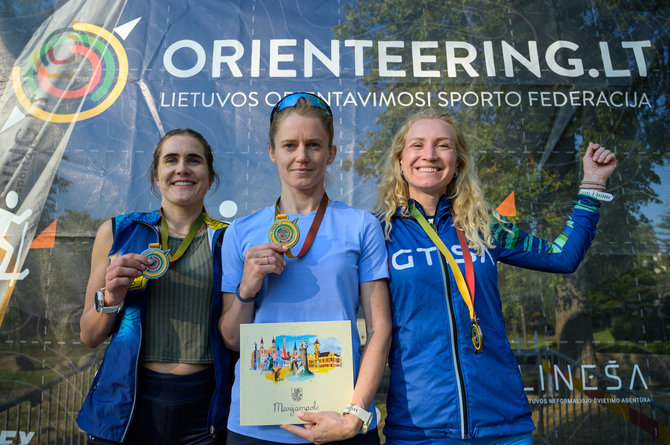 Orienteering.lt nuotr./Moterų varžybų nugalėtojos