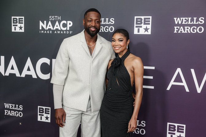 Vida Press nuotr./Dwyane'as Wade'as su žmona Gabrielle Union