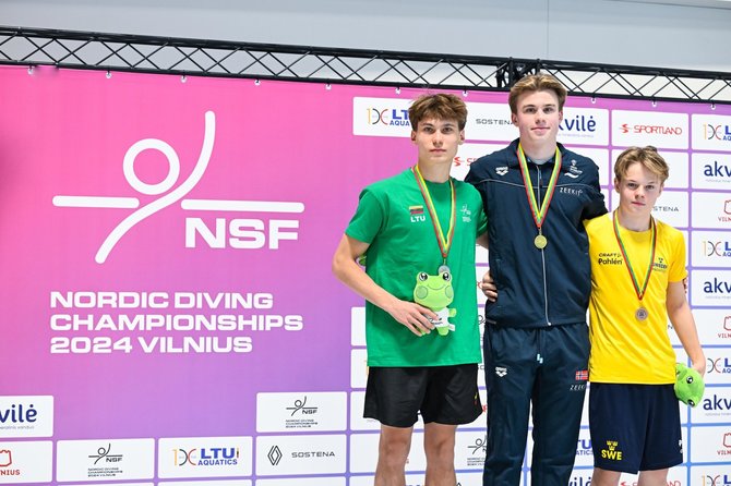 Dariaus Kibirkščio / LTU Aquatics nuotr./Martynas Lisauskas (kairėje)