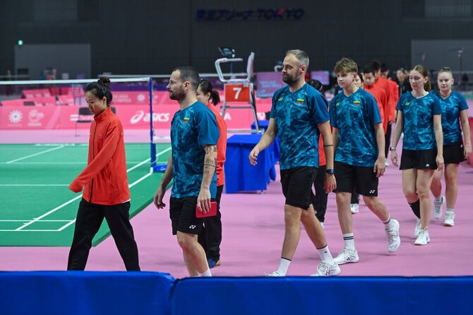 LKSK (Augusto Četkausko) nuotr./Lietuvos badmintonininkai