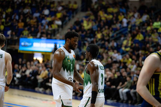 zalgiris.lt nuotr./Mosesas Wrightas, Sylvainas Francisco