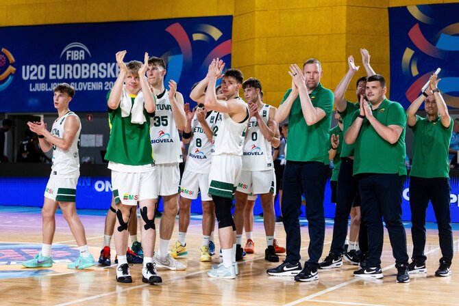 FIBA.com nuotr./Lietuvos 20-mečių krepšinio rinktinė
