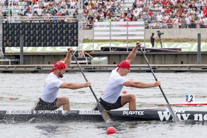 canoe.lt nuotr./Henrikas Žustautas ir Vadimas Korobovas
