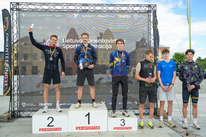 Orienteering.lt nuotr./Iš kairės: Vilius Aleliūnas, Tadas Dementavičius, Kasparas Murėnas