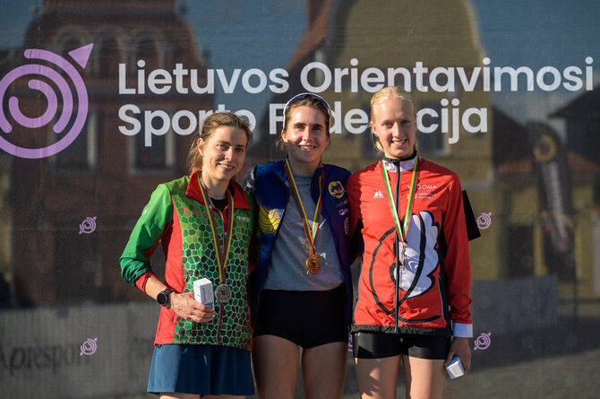Orienteering.lt nuotr./Judita Traubaitė, Teklė Emilija Gvildytė, Gabija Rimkutė