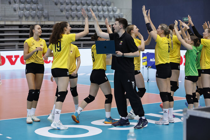 CEV nuotr./Lietuvos tinklininkės