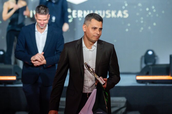 LFF nuotr./Eivinas Černiauskas – geriausias 2025 m. Lietuvos futbolo treneris