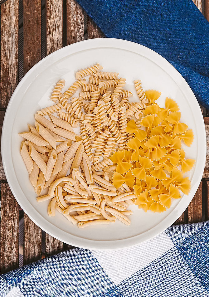 Blogger photo.  / Pasta in various forms 