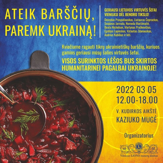 Akcija „Ateik barščių, paremk Ukrainą“