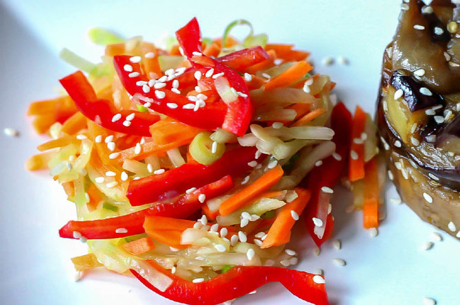 Blog photo.  / Asian cucumber salad