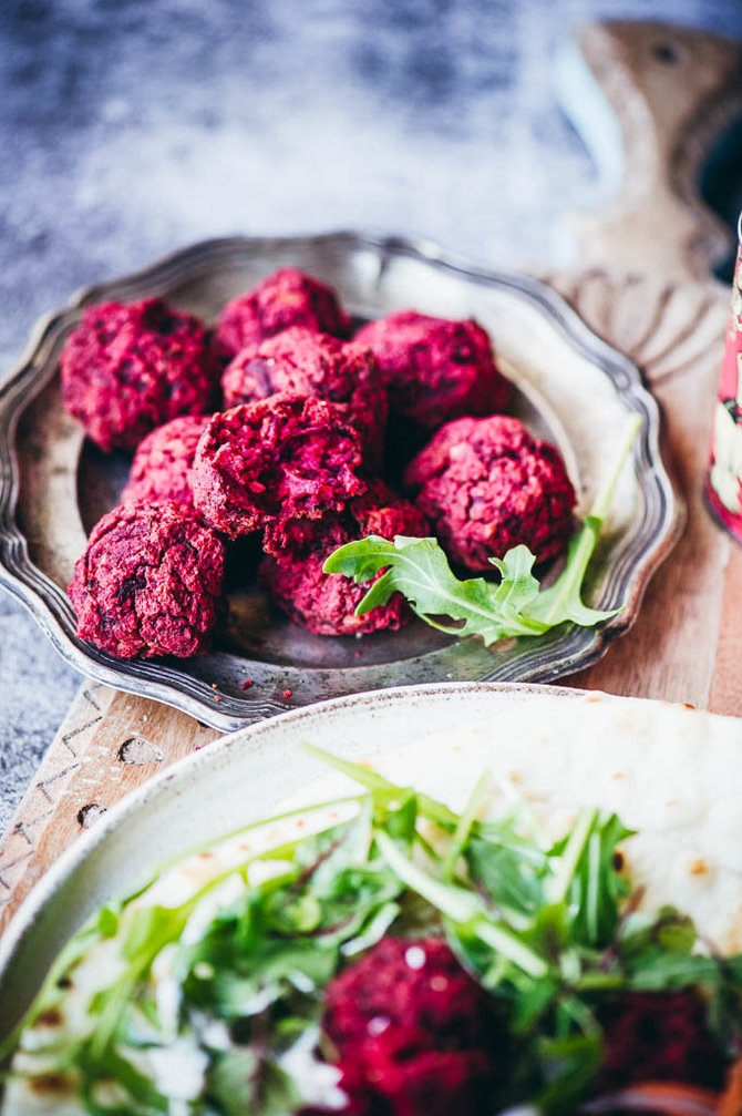 Nidos Degutienės nuotr./Burokėlių falafeliai