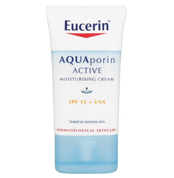 „Eucerin Aquaporin Active SPF 15 + UVA“ drėkinamasis kremas 