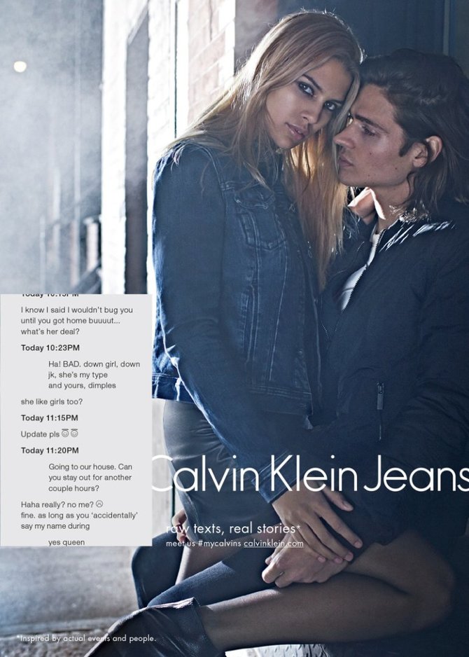 „Calvin Klein“/Mario Sorenti nuotr./„Calvin Klein“ 2015 m. rudens reklaminė kampanija