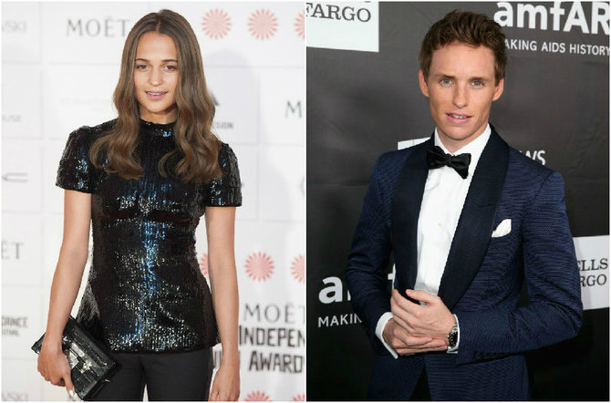 „Scanpix“ nuotr./Alicia Vikander, Eddie Redmayne'as