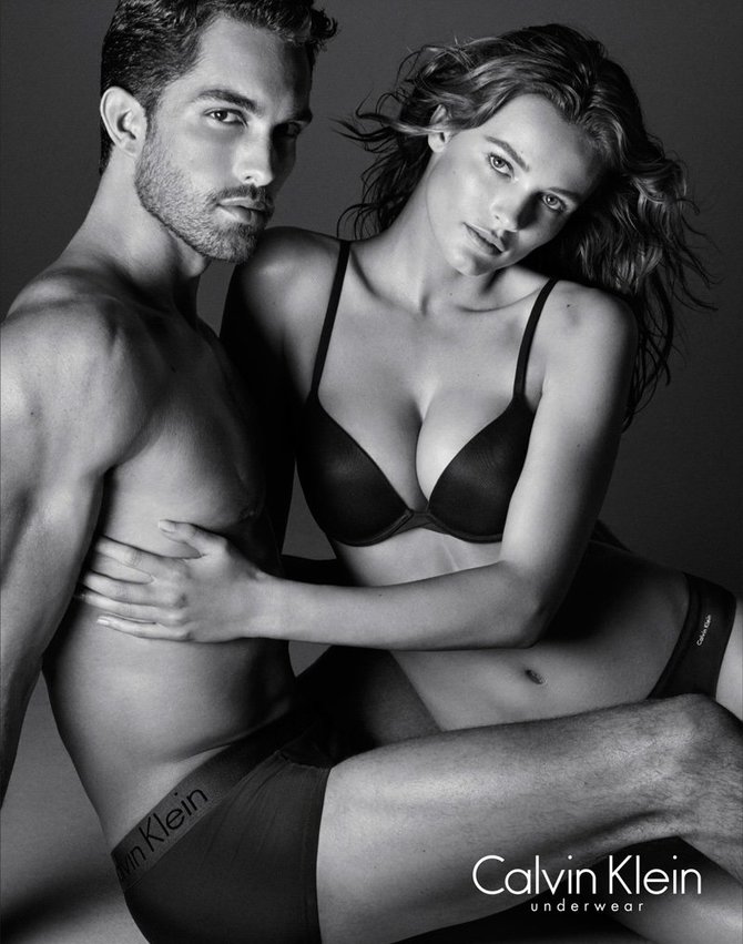 Daniel Jackson/„Calvin Klein“ nuotr./Edita Vilkevičiūtė „Calvin Klein“ reklaminėje kampanijoje