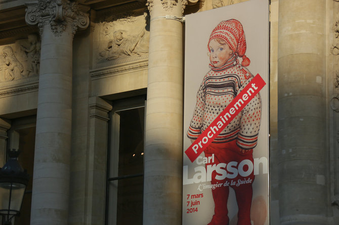 Vida Press nuotr./Carlo Larssono parodos Paryžiuje plakatas
