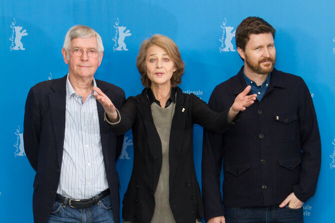 Vida Press nuotr./Tomas Courtenay, Charlotte Rampling ir Andrew Haigh