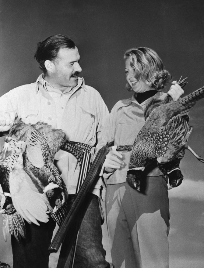 Vida Press nuotr./Ernestas Hemingway ir Martha Gellhorn 1940 m.